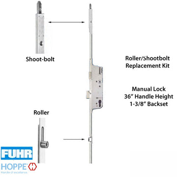 Replacement Kit for Fuhr Auto 2 Roller w/ 36 inch Handle Height
